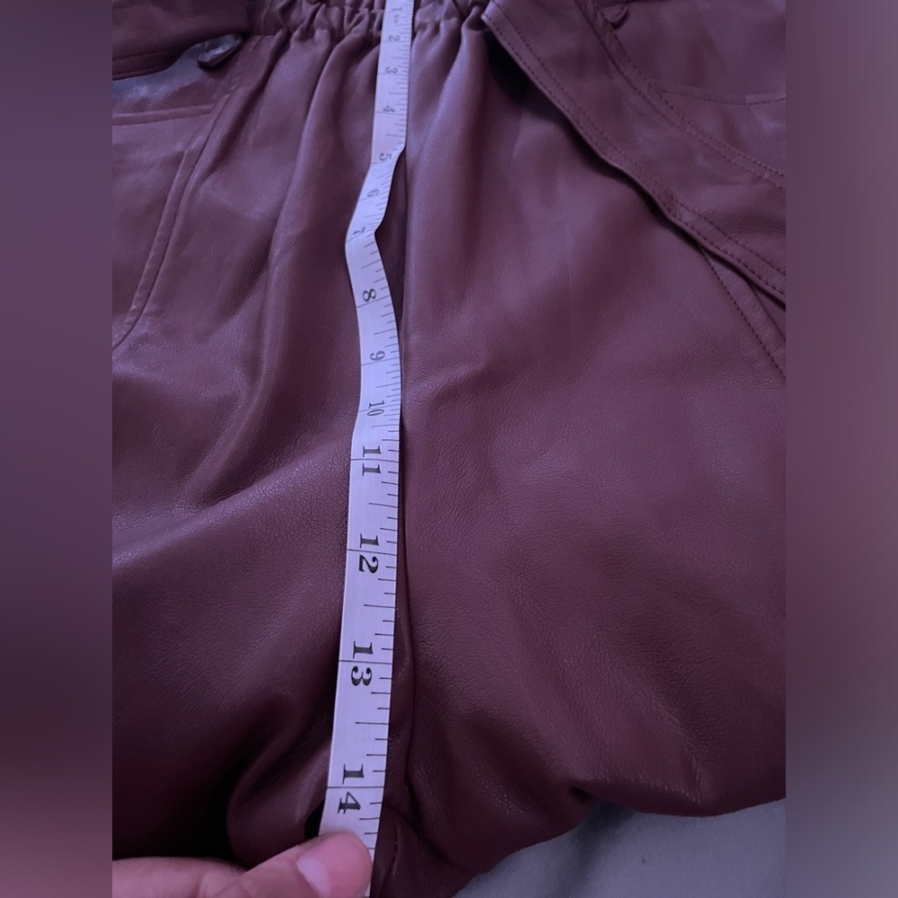 Bishop + Young Harper Paperbag Pant | Faux Leather Belted Paperbag Pant | NWT - Picture 10 of 14